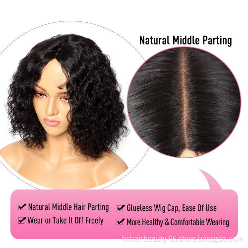 new arrival short  bob curly wigs human hair blonde bob 613 lace front Pre Pluck With Baby Hair Bob Wig